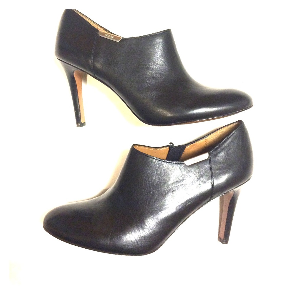 Coach Leather Booties